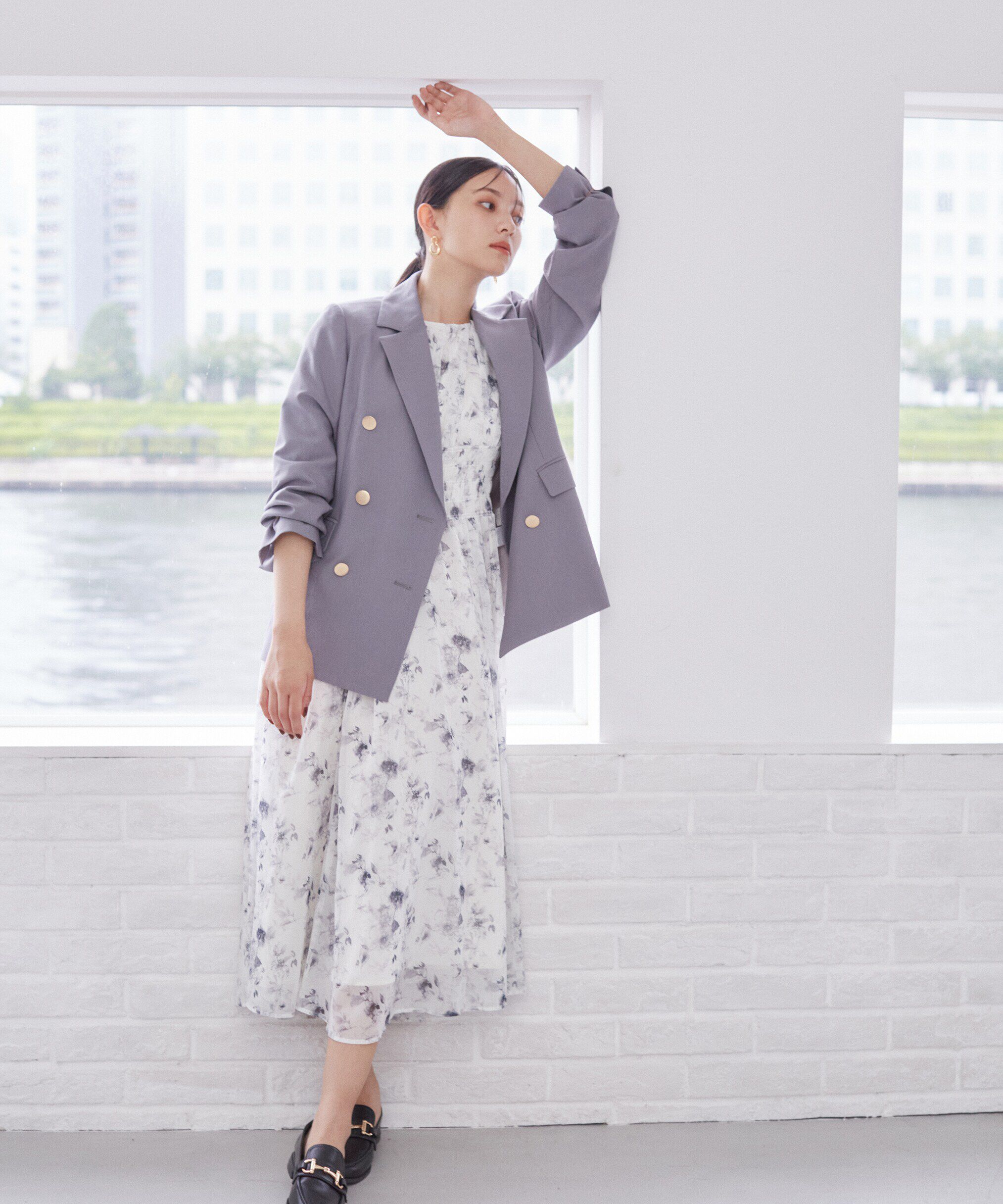 PROPORTION BODY DRESSING「花柄シャーリングワンピース」|ワンピース|