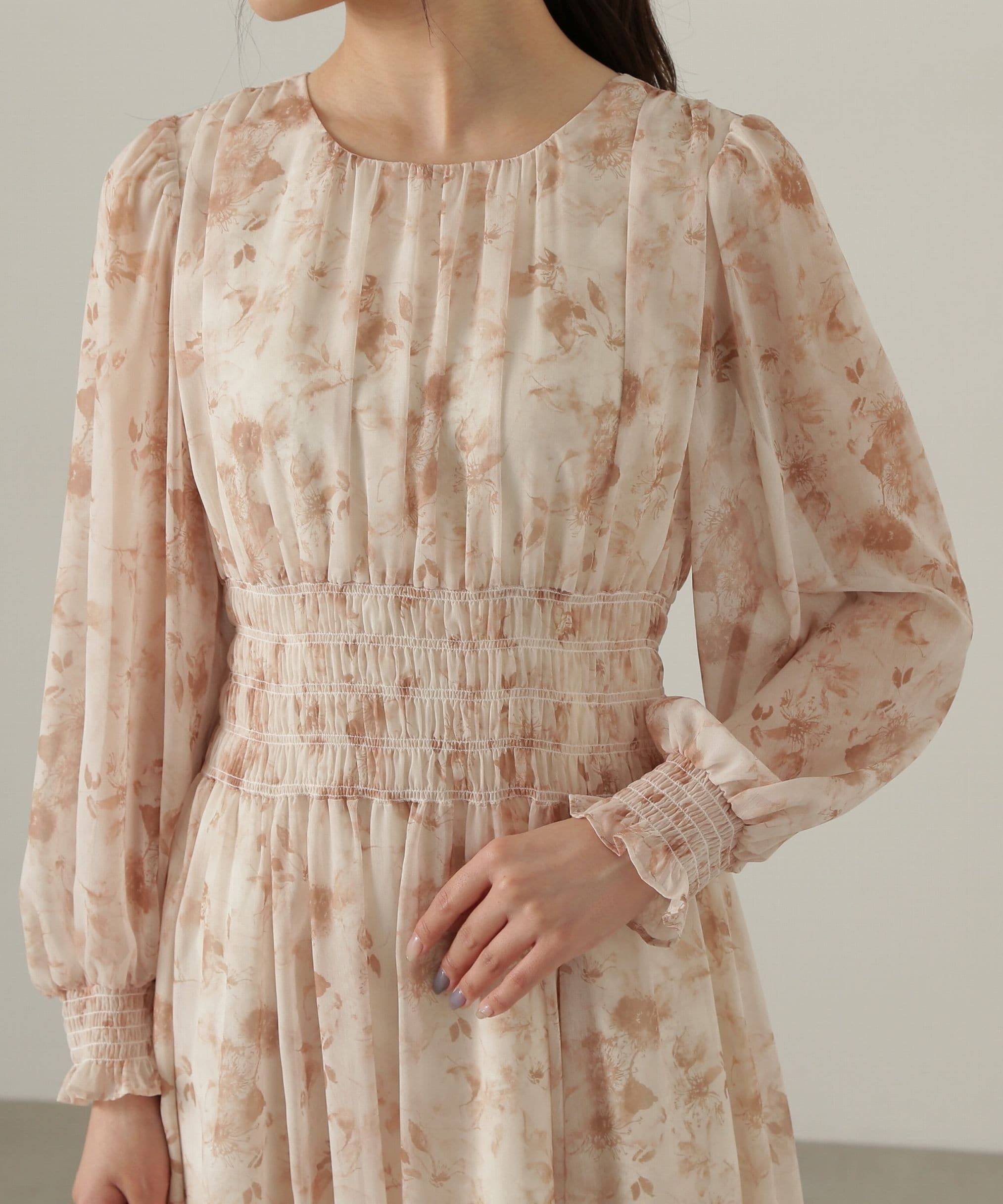 PROPORTION BODY DRESSING「花柄シャーリングワンピース」|ワンピース|