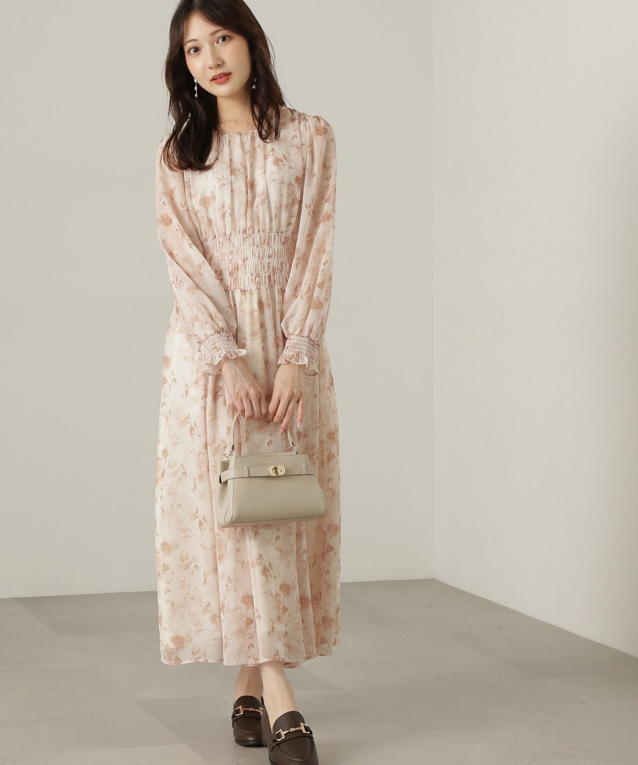 PROPORTION BODY DRESSING「花柄シャーリングワンピース」|ワンピース|