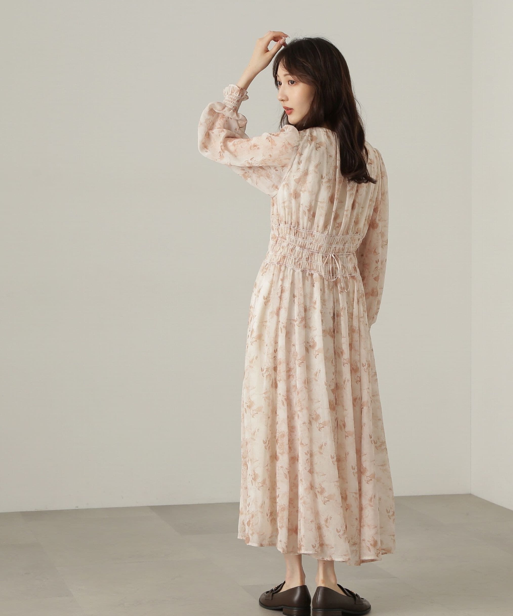 PROPORTION BODY DRESSING「花柄シャーリングワンピース」|ワンピース|