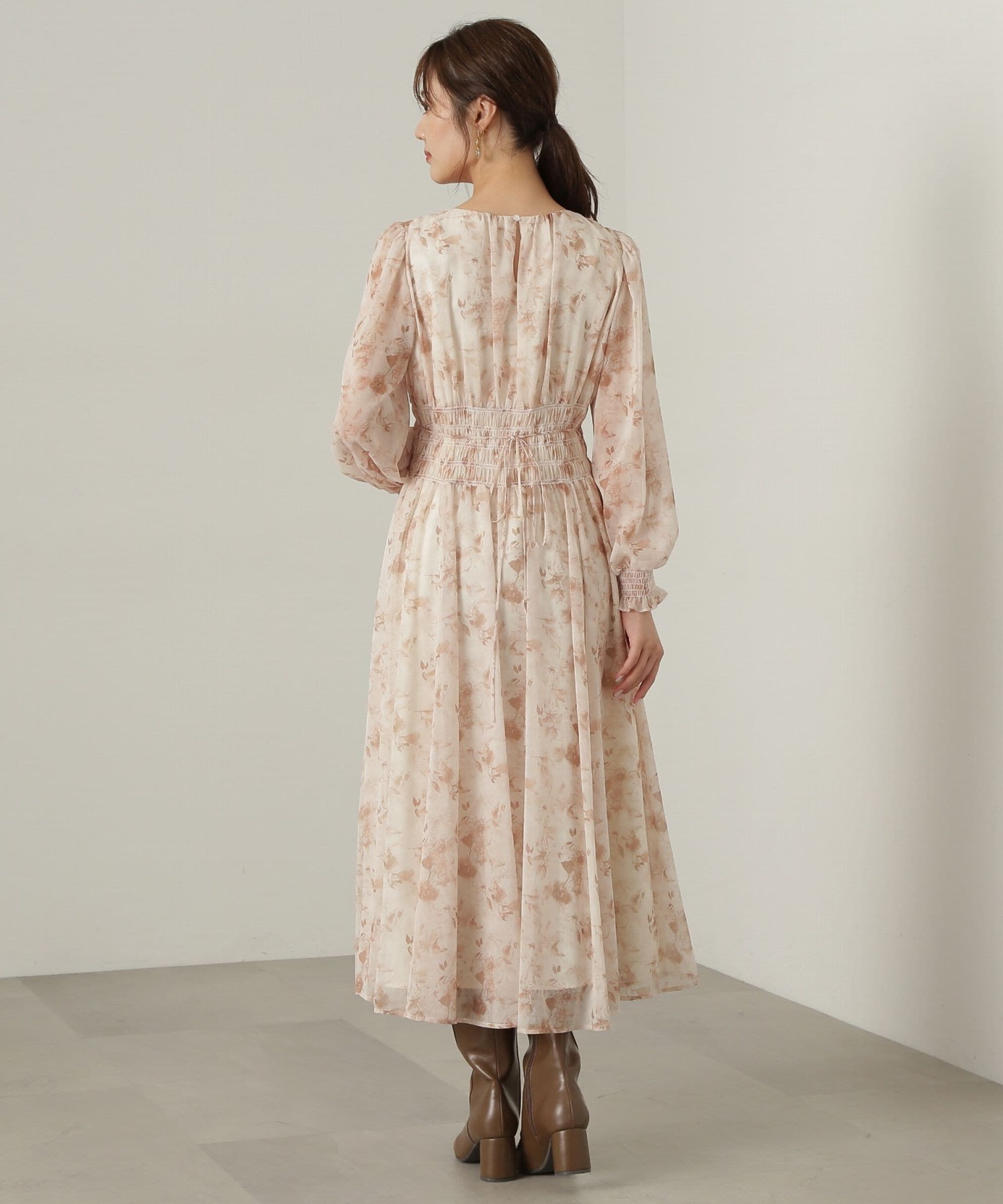 PROPORTION BODY DRESSING「花柄シャーリングワンピース」|ワンピース|