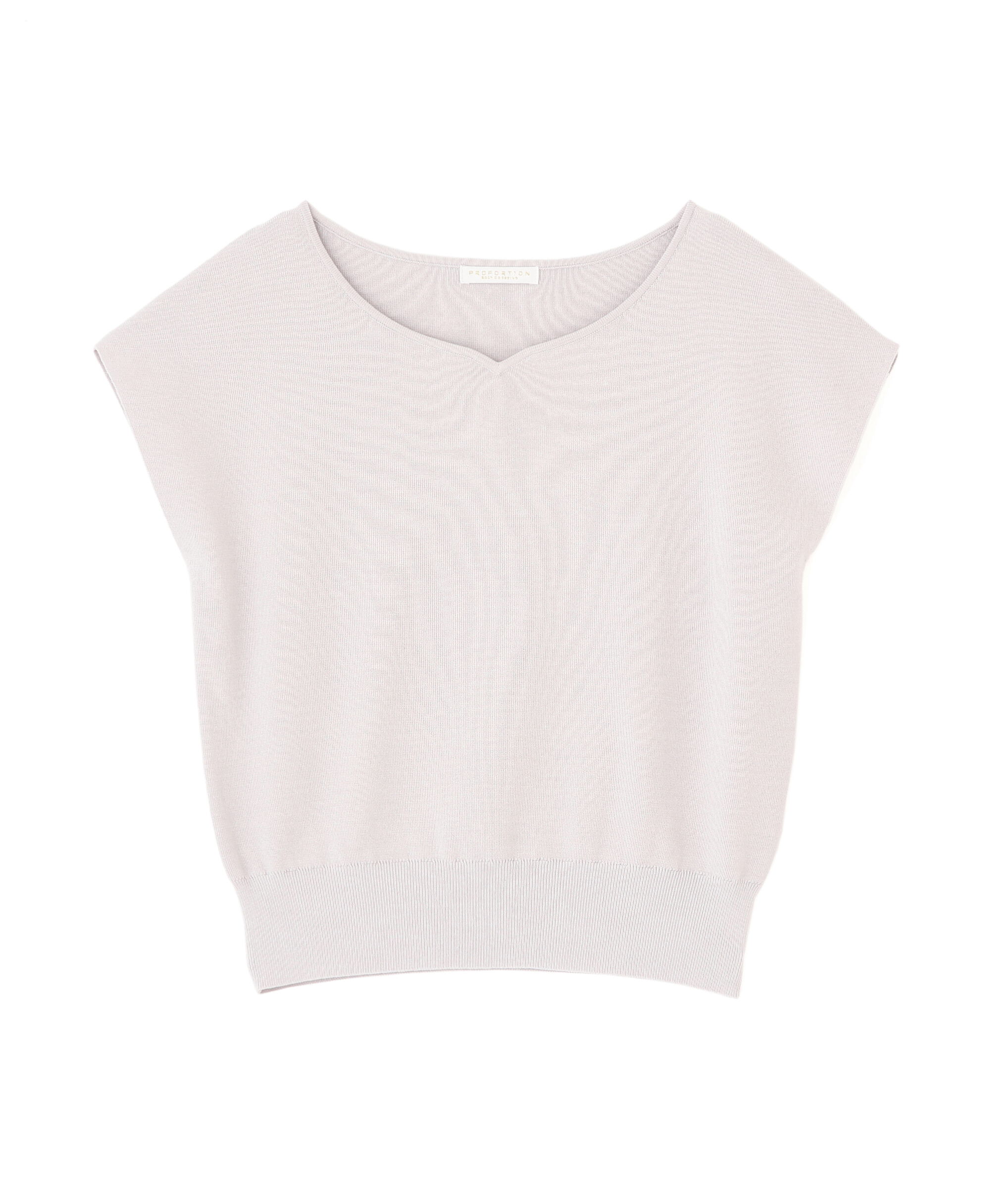 PROPORTION BODY DRESSING「ハートカットフレンチ総針ニット」|ニット・セーター|