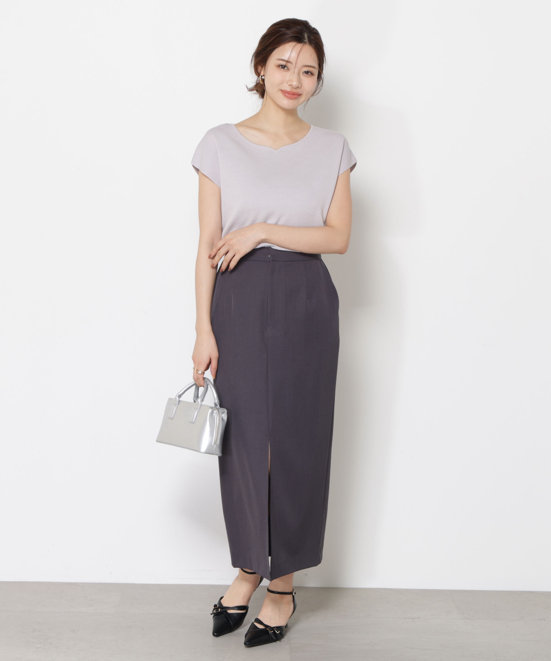 PROPORTION BODY DRESSING「ハートカットフレンチ総針ニット」|ニット・セーター|