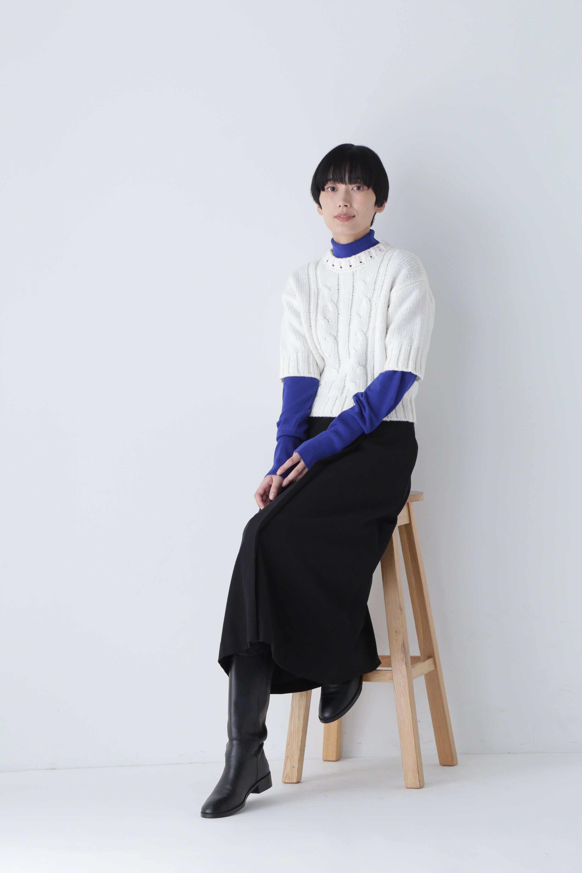  「◆ハイゲージプレーティングタートルネックニット」|ニット・セーター|