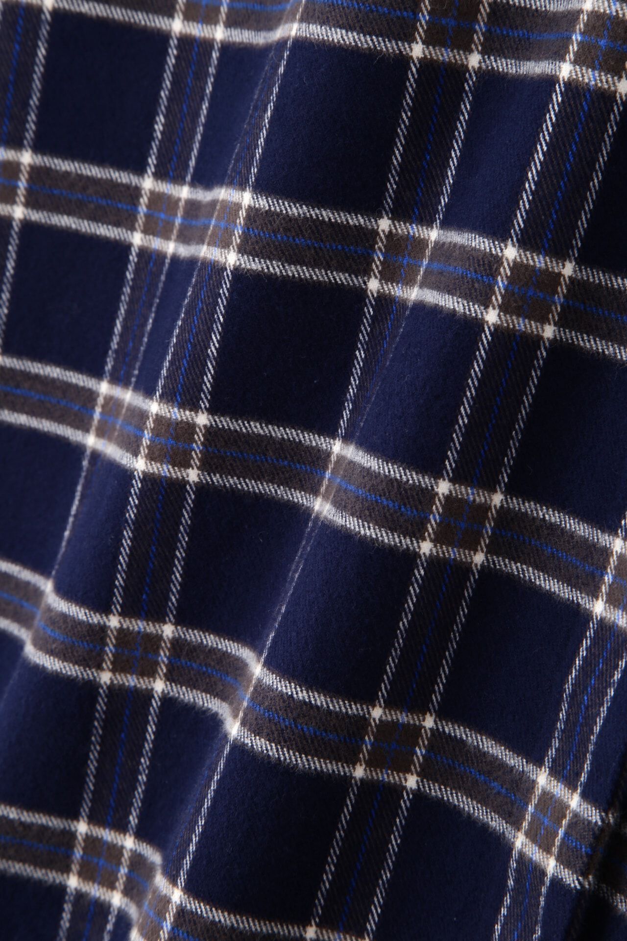  「◆コットン起毛チェックリブカラーシャツワンピース」|ワンピース|