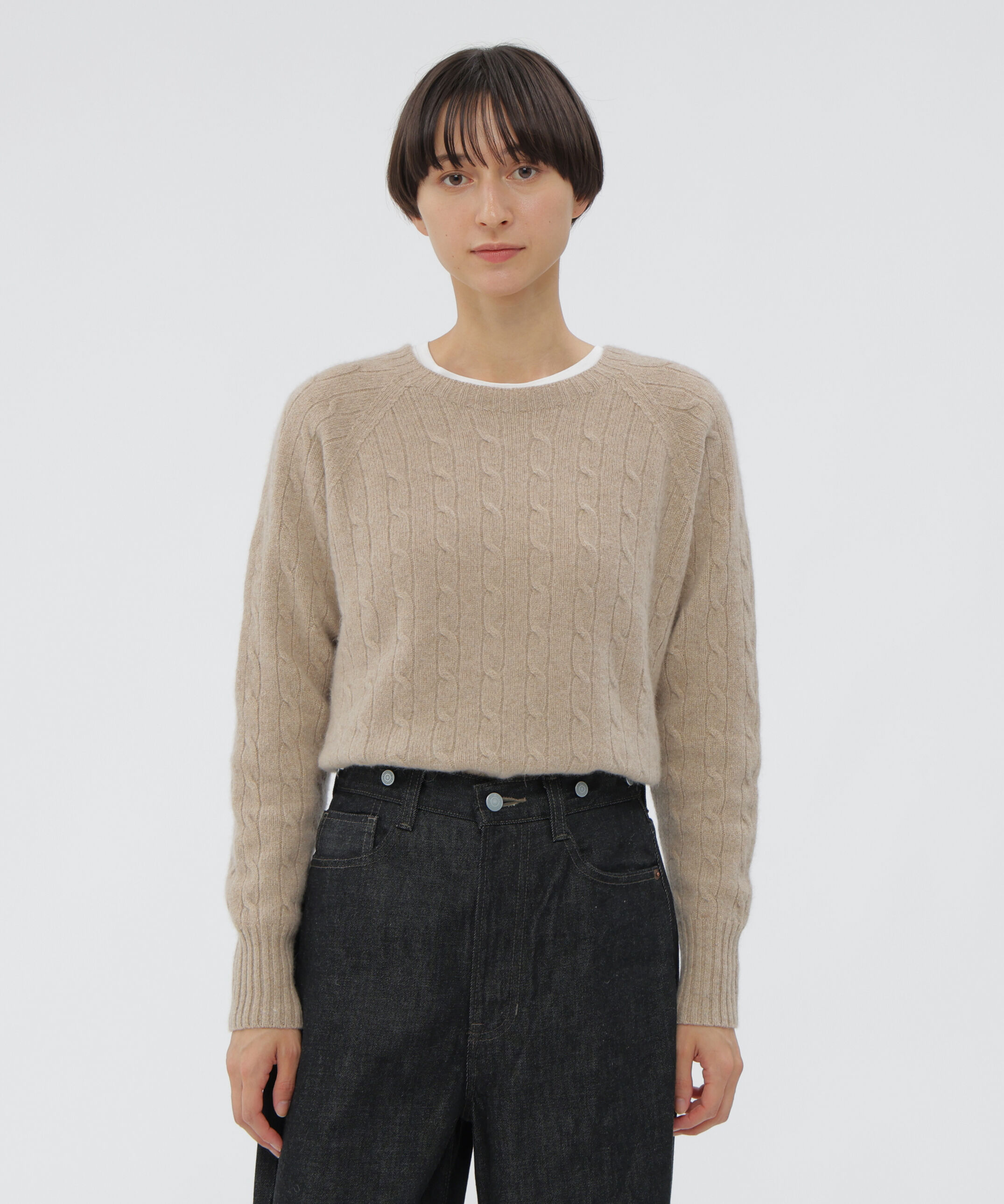  「CASHMERE AND RECYCLED MERINO KNITWEAR」|ニット・セーター|BEIGE
