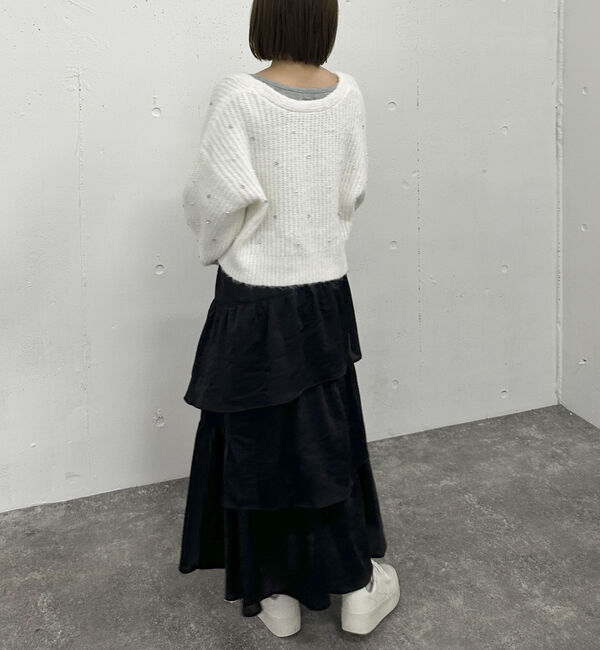 archives「ビジューパールニットカーディガン」|カーディガン|