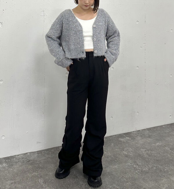 archives「ビジューパールニットカーディガン」|カーディガン|
