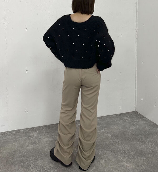 archives「ビジューパールニットカーディガン」|カーディガン|