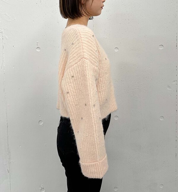 archives「ビジューパールニットカーディガン」|カーディガン|
