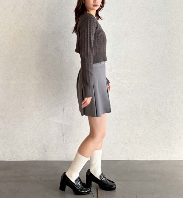 archives「ＢＯＸプリーツミニスカート」|スカート|