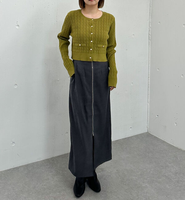 archives「Ｆｚｉｐロングタイトスカート」|スカート|