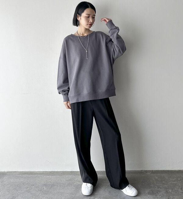 Doux archives「ＵＳコットンボートネックスウェット」|Tシャツ・カットソー|