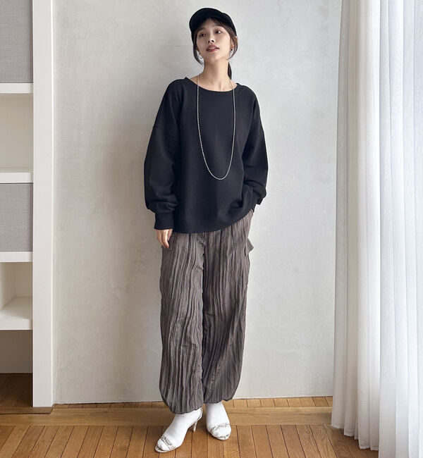 Doux archives「ＵＳコットンボートネックスウェット」|Tシャツ・カットソー|