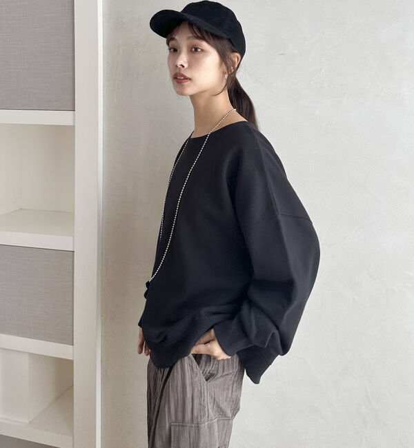 Doux archives「ＵＳコットンボートネックスウェット」|Tシャツ・カットソー|