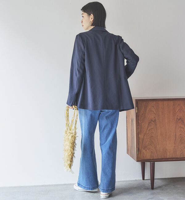 Doux archives「リネンライクジャケット」|テーラードジャケット|