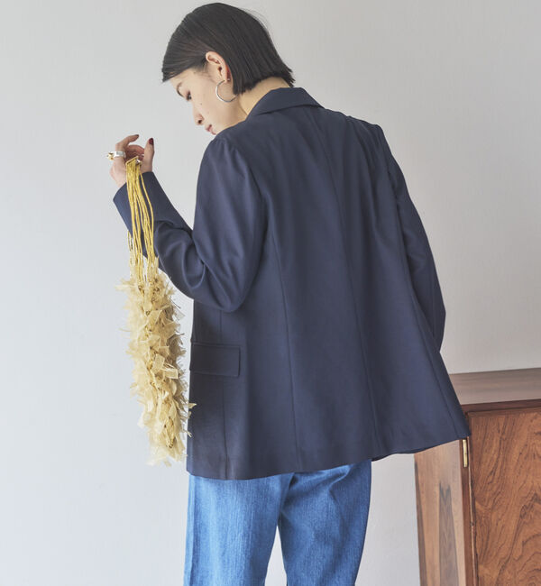 Doux archives「リネンライクジャケット」|テーラードジャケット|