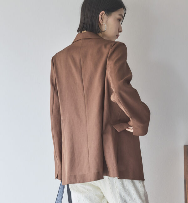 Doux archives「リネンライクジャケット」|テーラードジャケット|