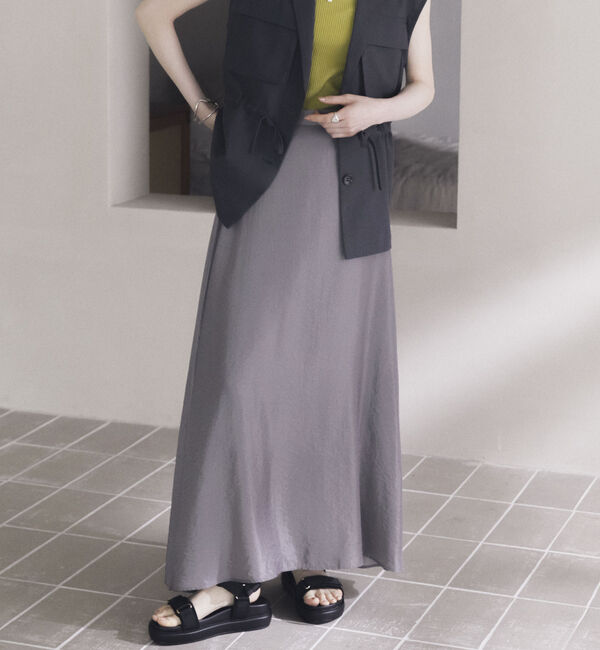 Doux archives「サテンフレアスカート」|スカート|