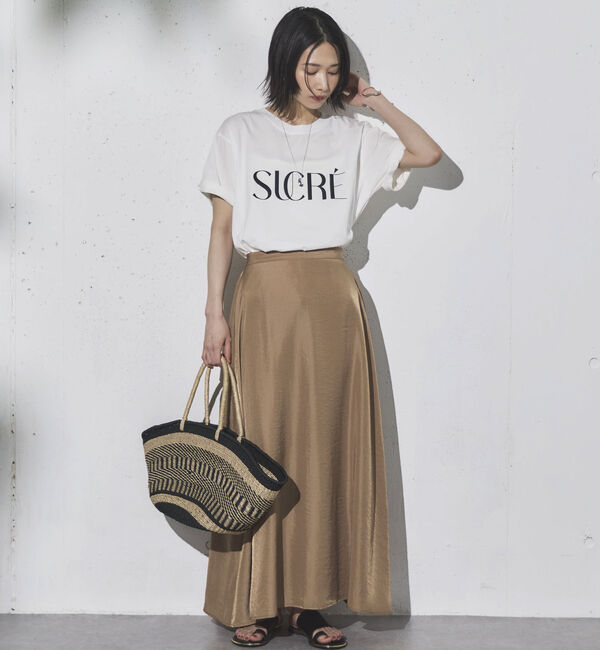 Doux archives「サテンフレアスカート」|スカート|