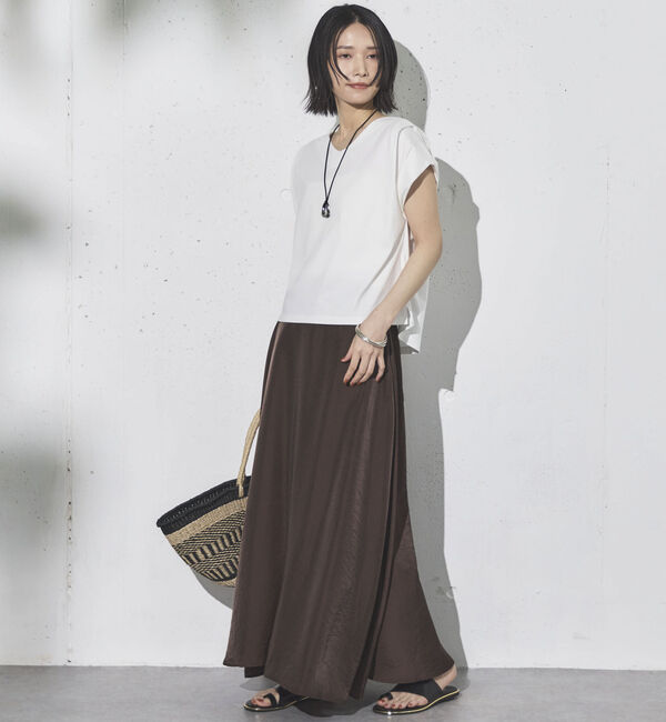 Doux archives「サテンフレアスカート」|スカート|