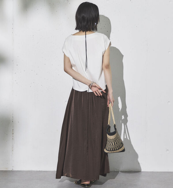 Doux archives「サテンフレアスカート」|スカート|