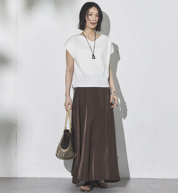 Doux archives「サテンフレアスカート」|スカート|