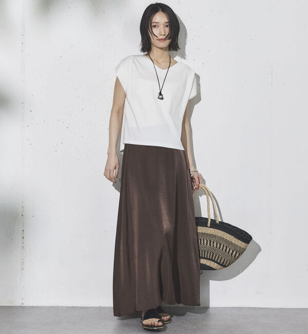 Doux archives「サテンフレアスカート」|スカート|