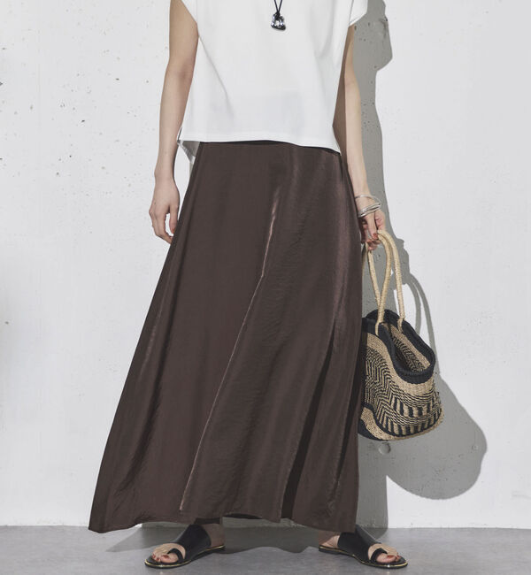 Doux archives「サテンフレアスカート」|スカート|