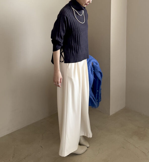 Doux archives「オフタートルワイドリブニット」|ニット・セーター|