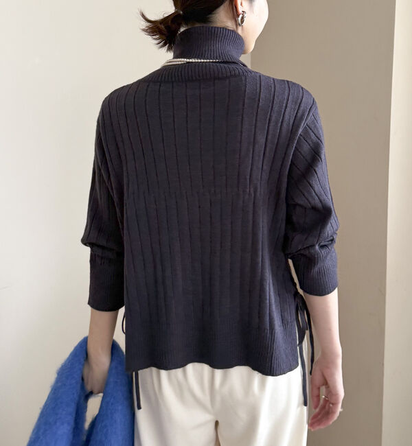 Doux archives「オフタートルワイドリブニット」|ニット・セーター|