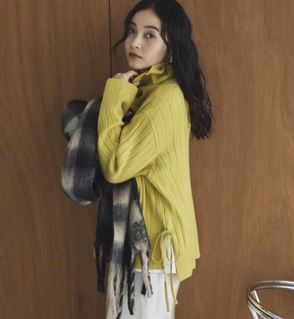 Doux archives「オフタートルワイドリブニット」|ニット・セーター|