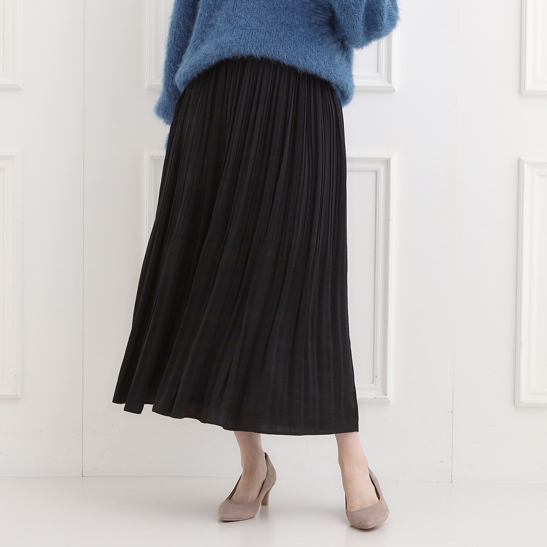 SHOO･LA･RUE「【洗濯機可/着丈選べる】軽やかプリーツスカート」|スカート|