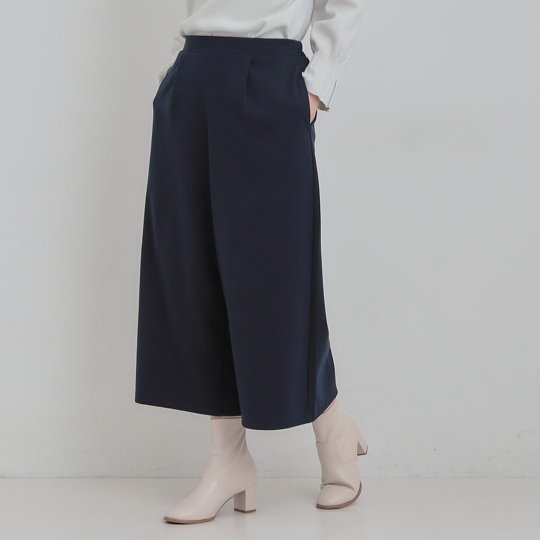 SHOO･LA･RUE「あったか裏起毛ポンチガウチョパンツ」|その他|