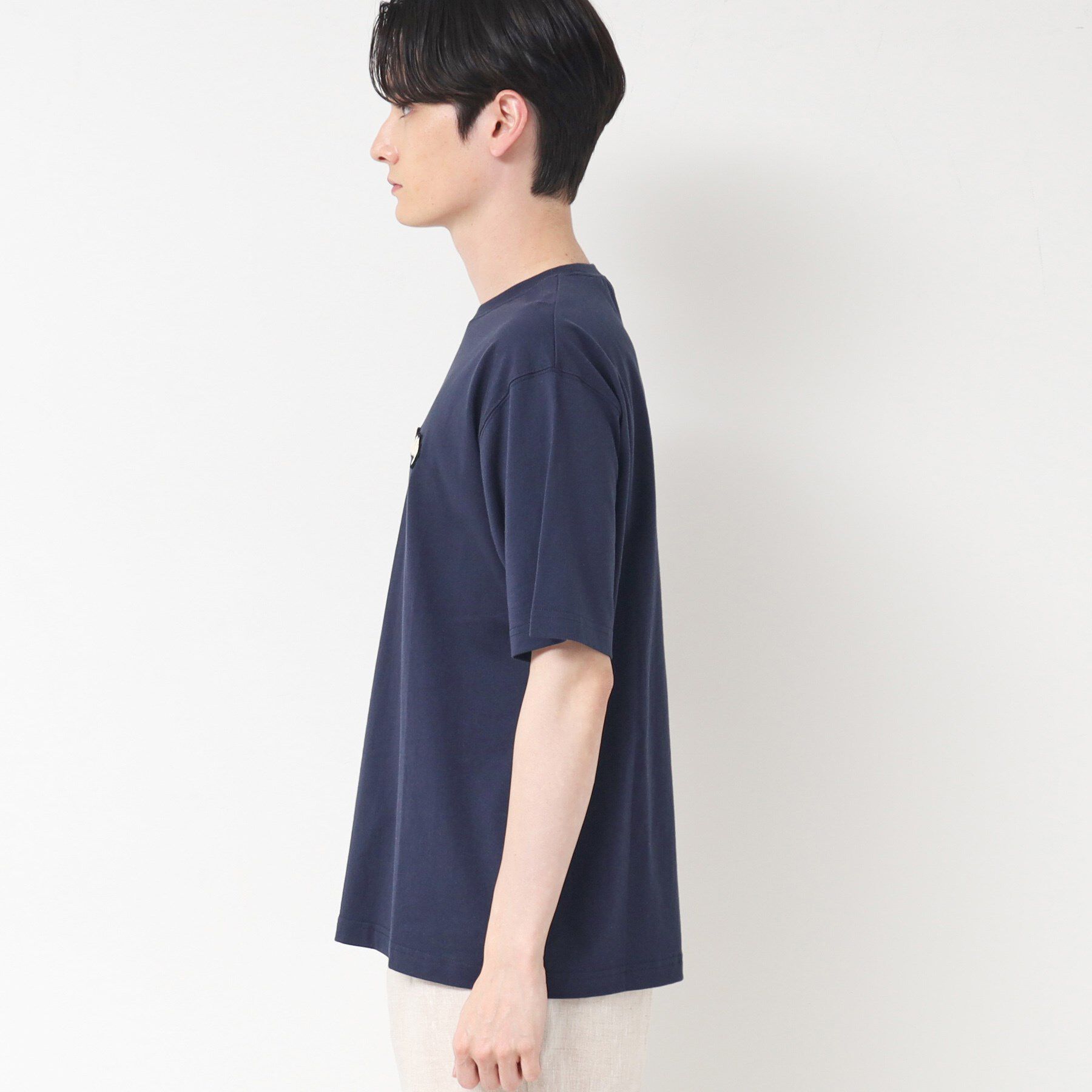 Dessin「【洗える】ワンポイント刺繍入りTシャツ」|Tシャツ・カットソー|