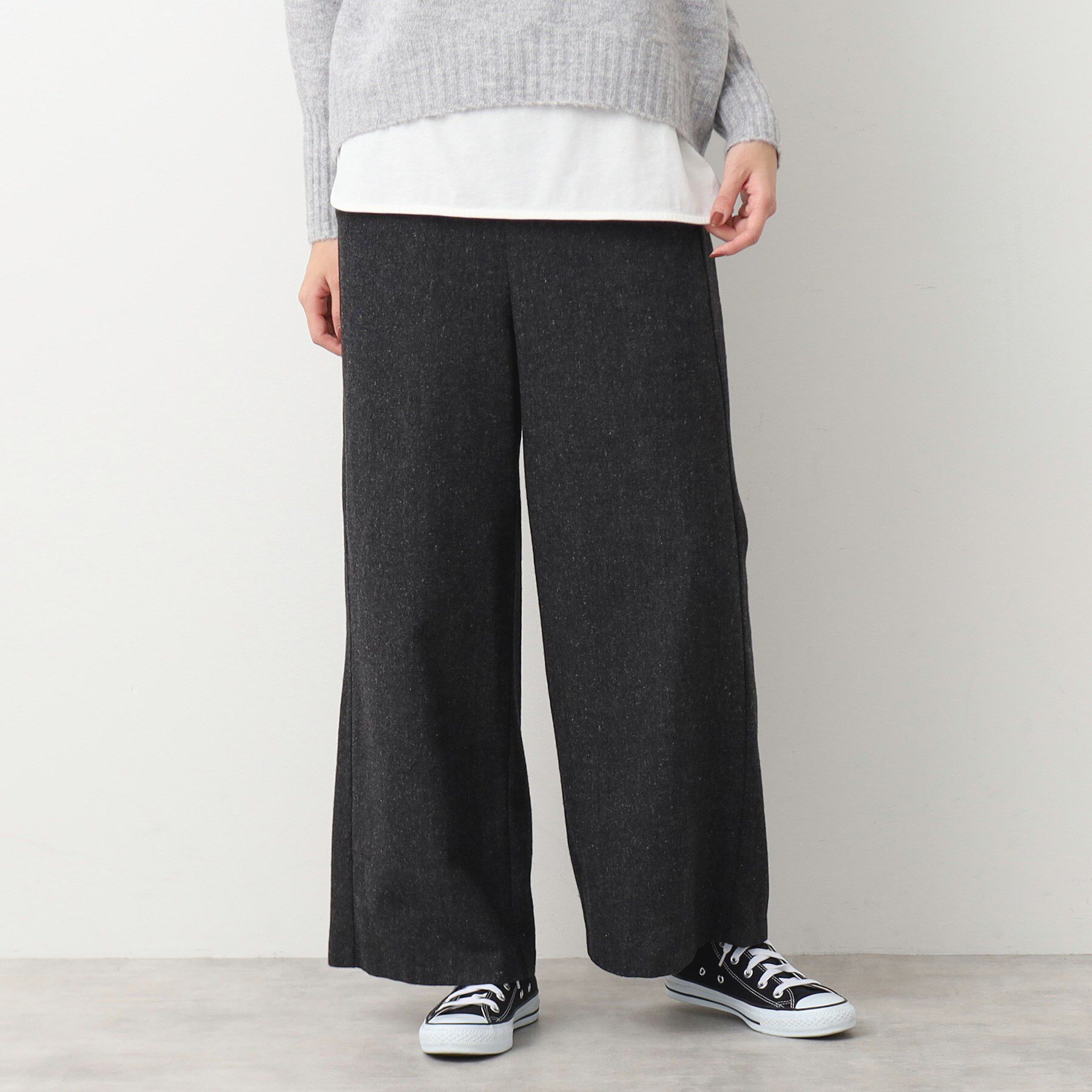 Dessin「【後ろゴム・洗える】ツイードワイドパンツ（XS～L）」|その他|