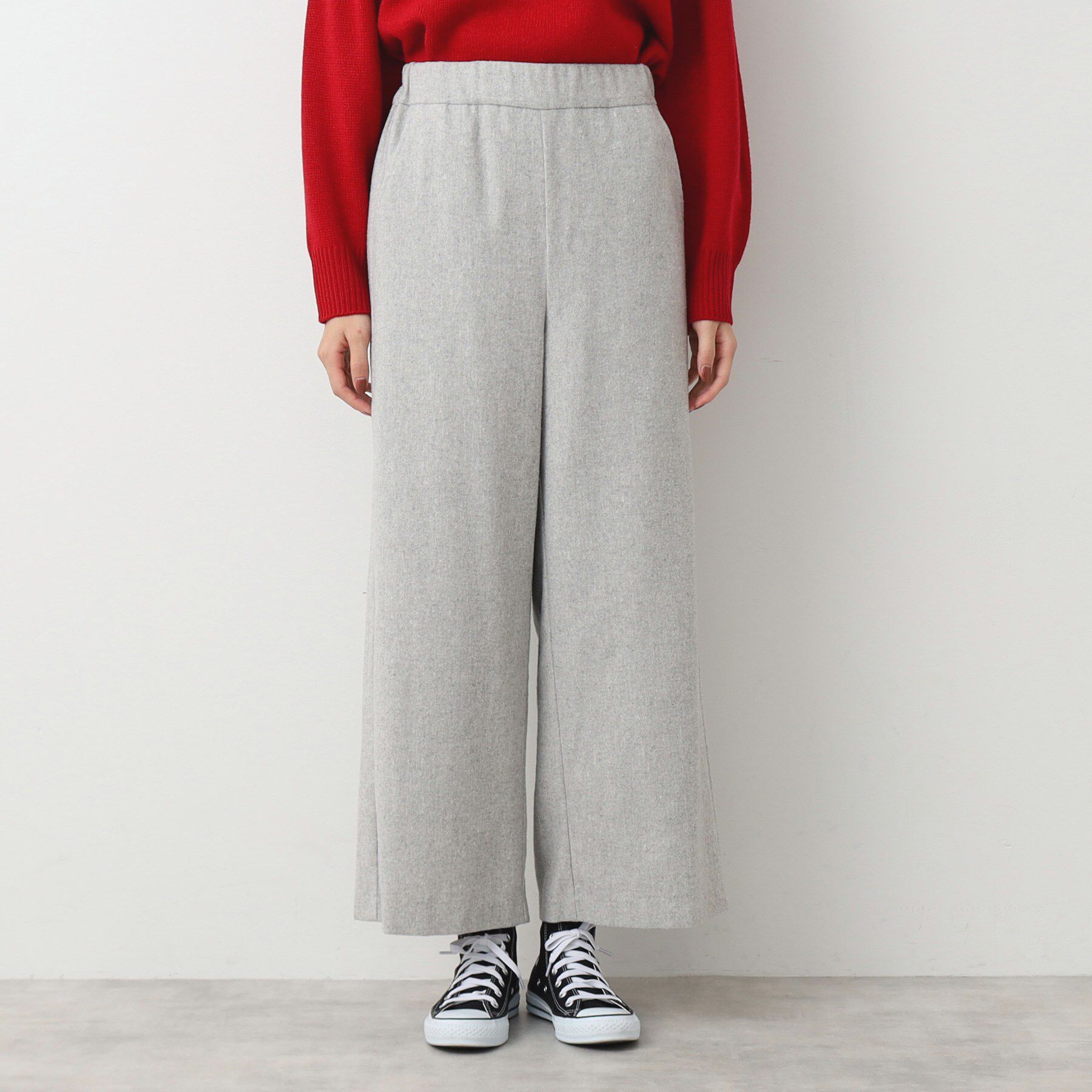 Dessin「【後ろゴム・洗える】ツイードワイドパンツ（XS～L）」|その他|