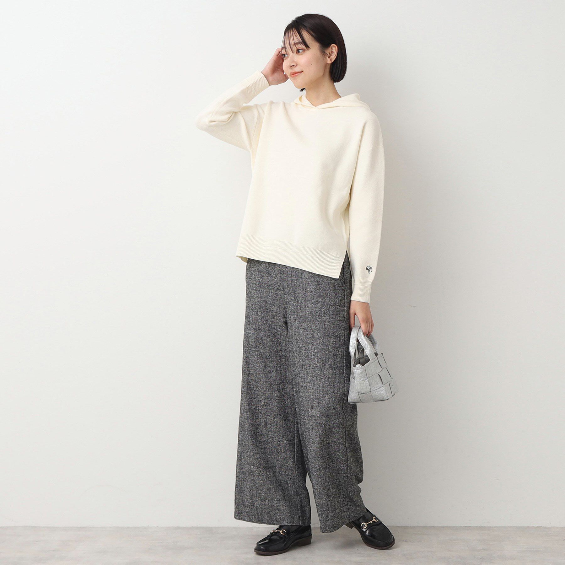 Dessin「【後ろゴム・洗える】ツイードワイドパンツ（XS～L）」|その他|
