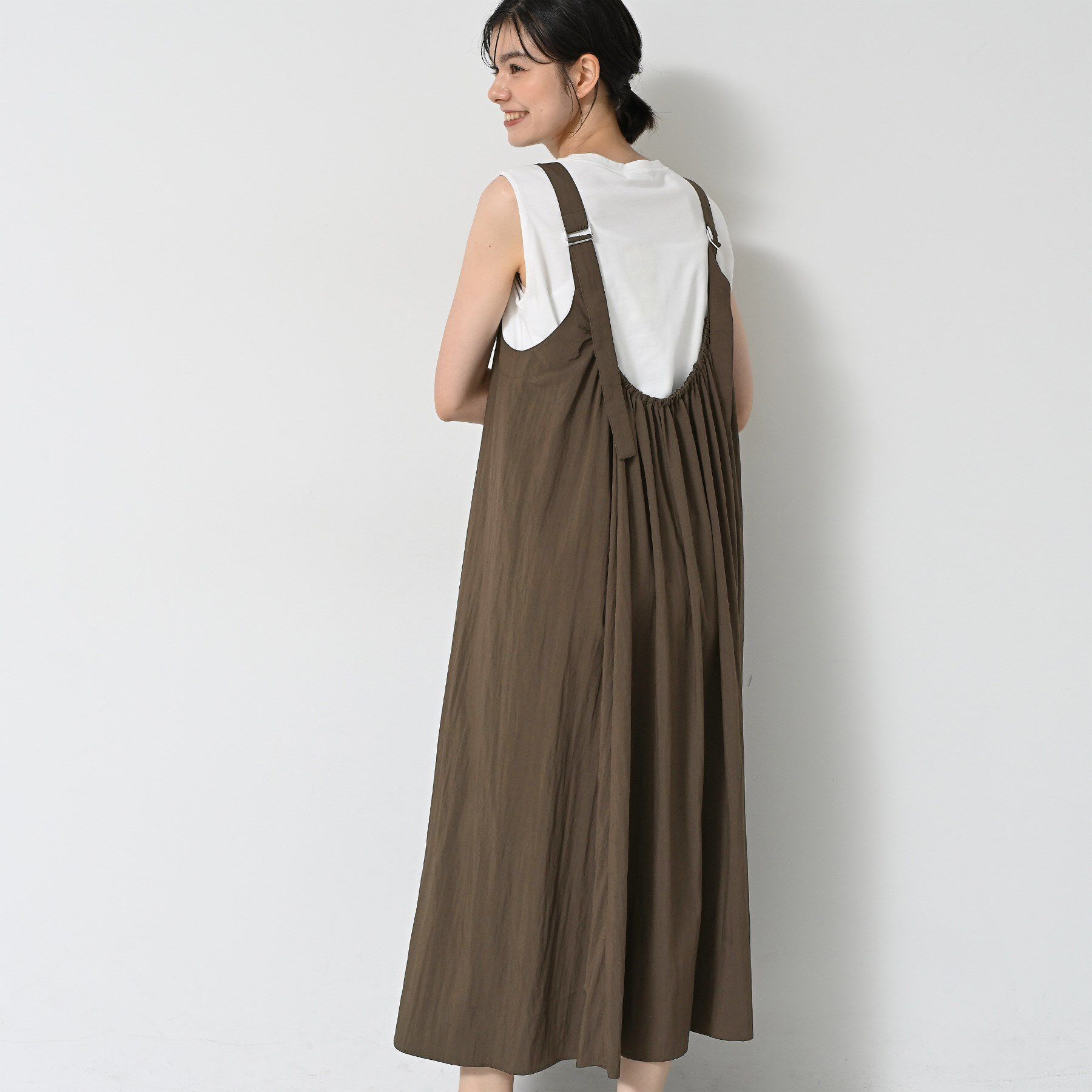 Dessin「【洗える】ナイロンジャンパースカート」|ワンピース|