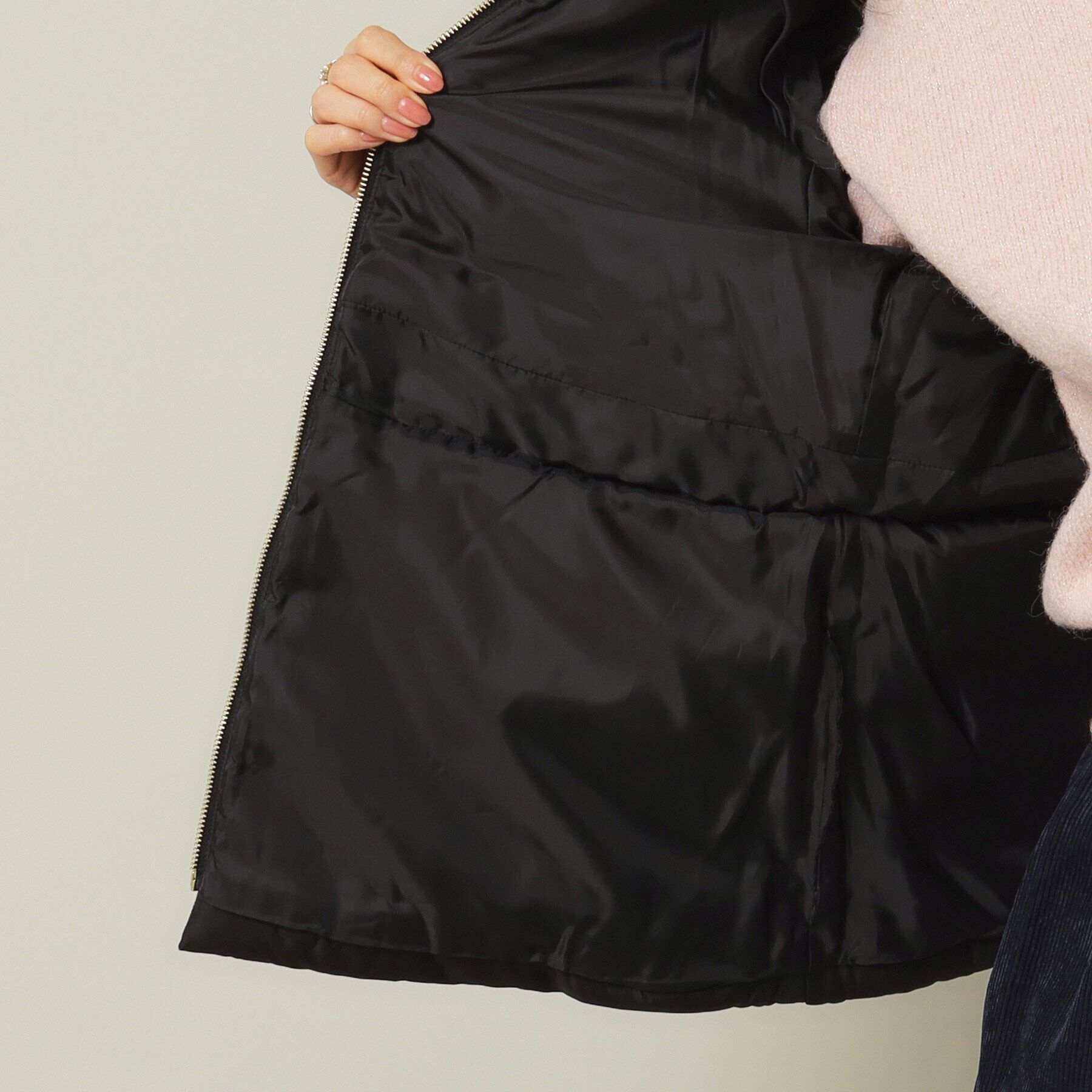 ITS&rsquo;DEMO「【シルエット調節可】ビックカラー中綿コート」|ダウン|