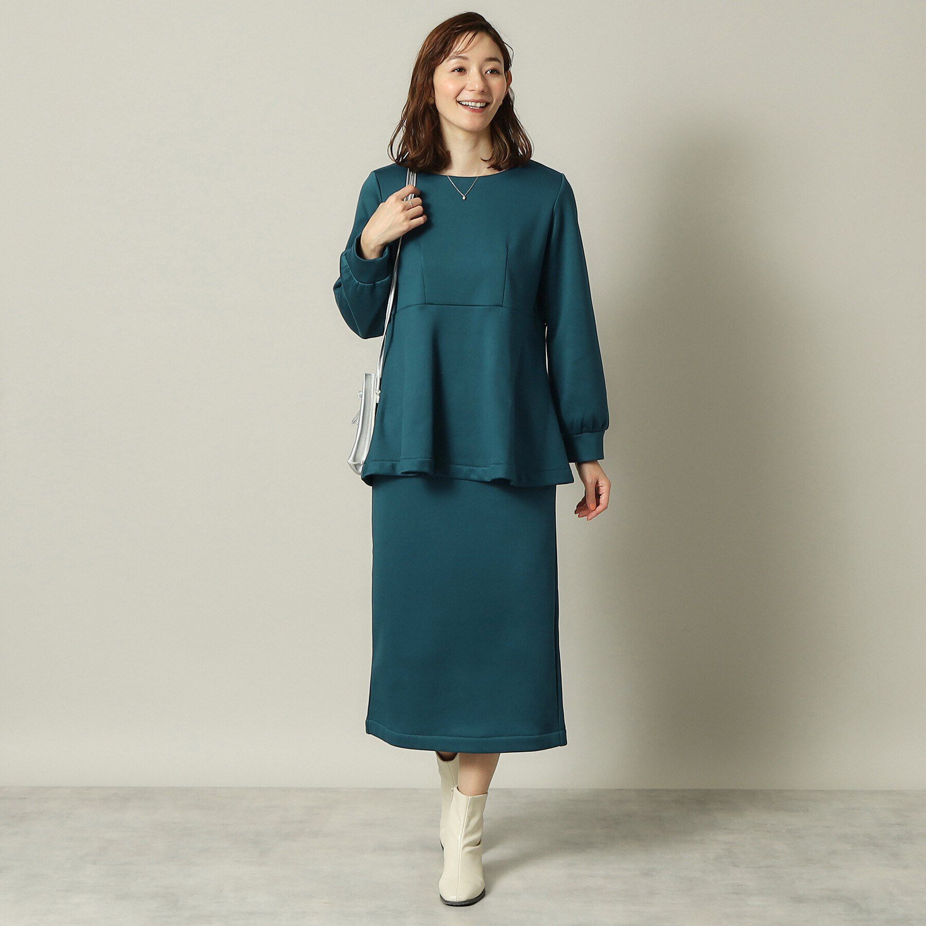 ITS&rsquo;DEMO「【手洗い可】裏起毛ペプラムプルオーバー」|Tシャツ・カットソー|