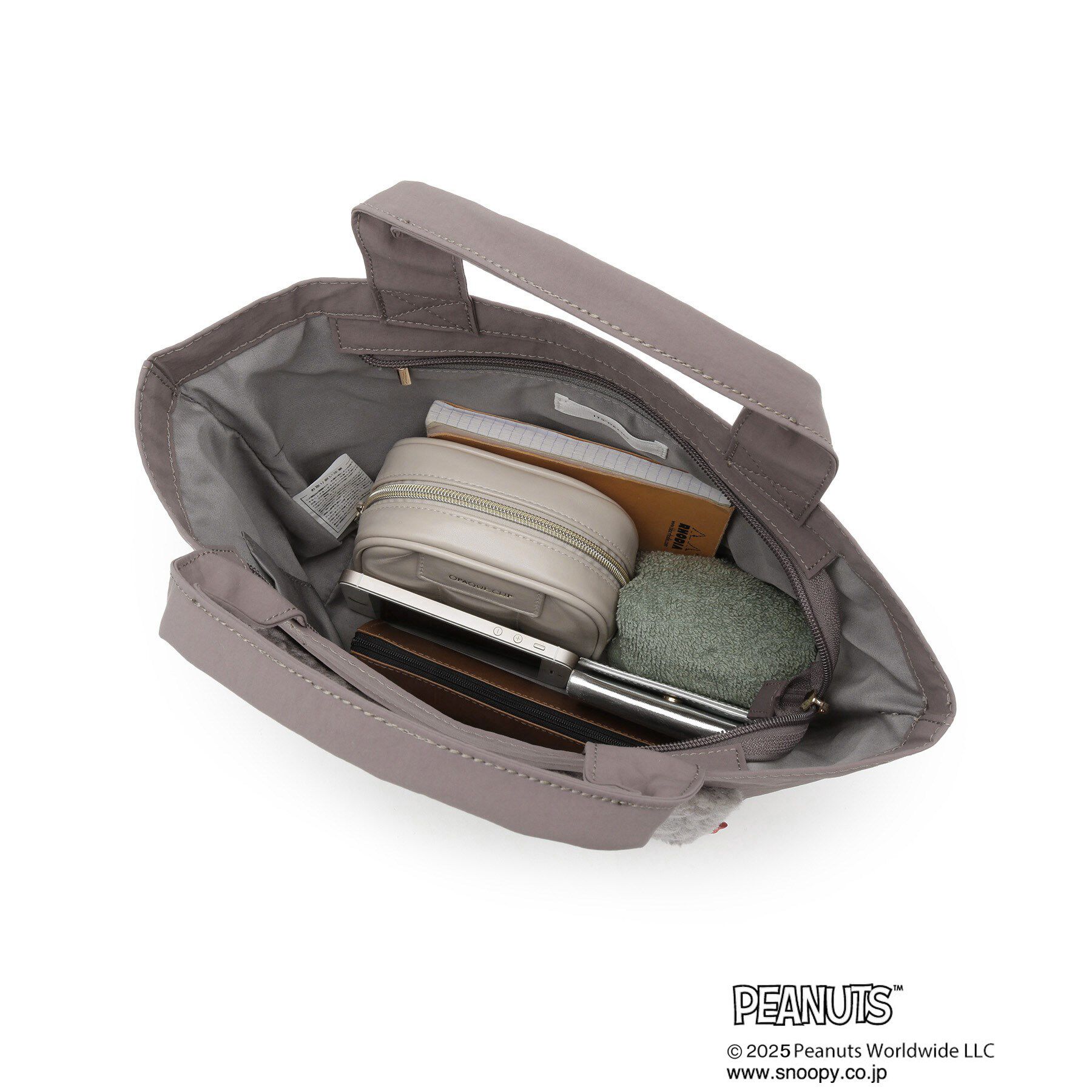 ITS&rsquo;DEMO「＜PEANUTS＞ボア切替ミニトート」|トートバッグ|