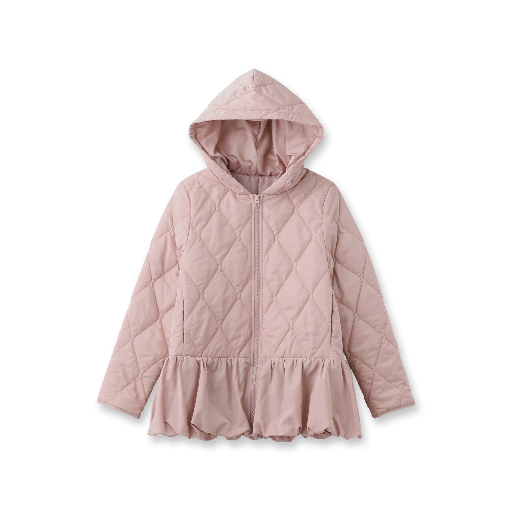 SunaUna「【フード付き/ペプラムシルエット】中綿キルティングコート」|その他|