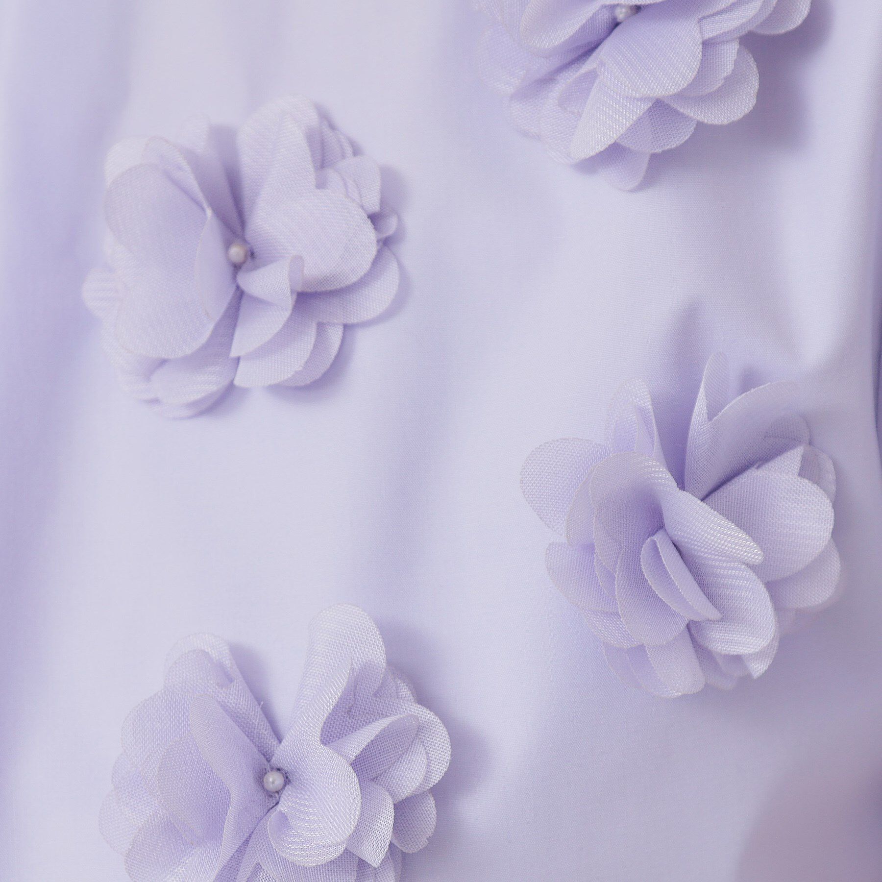 SunaUna「【接触冷感／フラワーモチーフ】フレンチスリーブワンピース」|ワンピース|