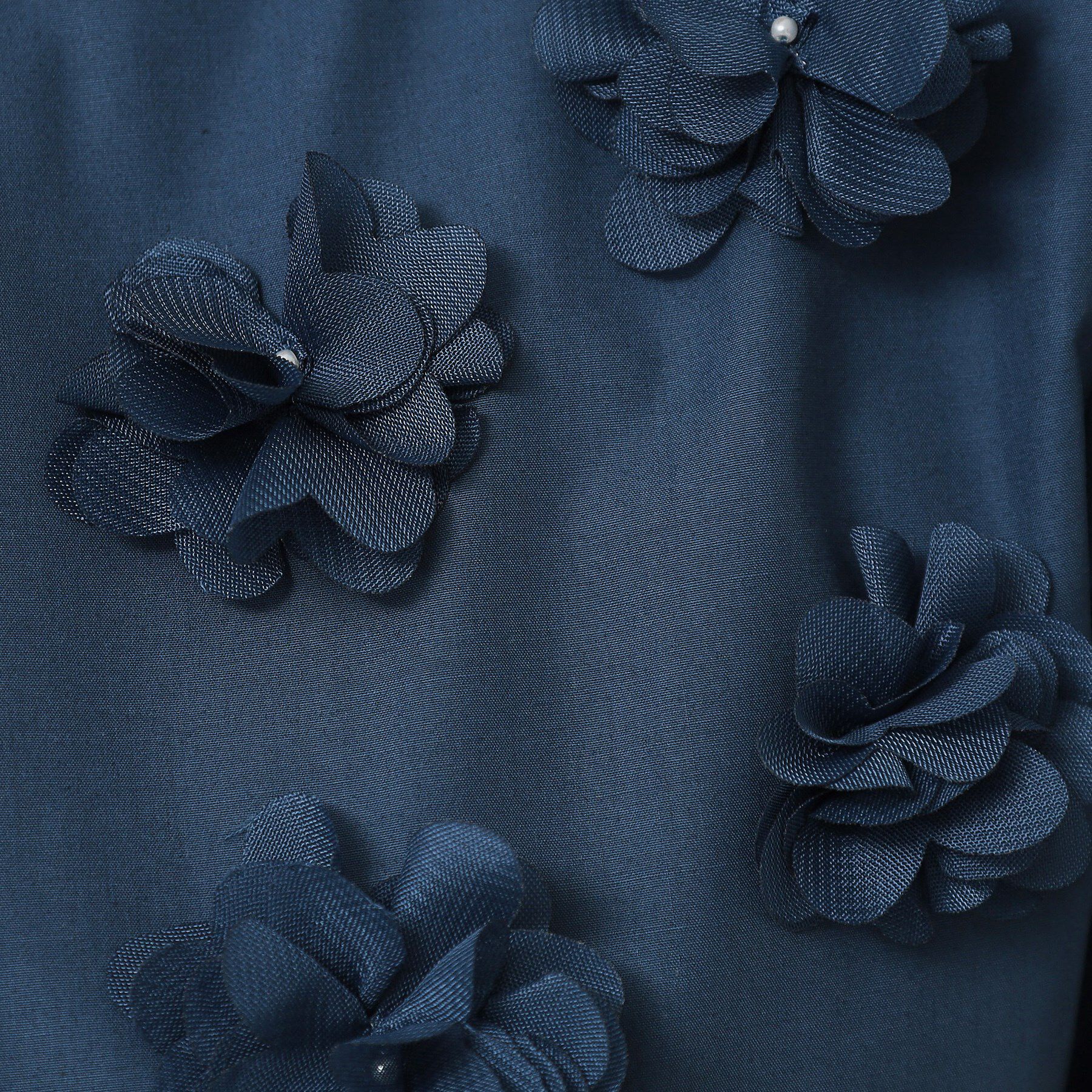 SunaUna「【接触冷感／フラワーモチーフ】フレンチスリーブワンピース」|ワンピース|