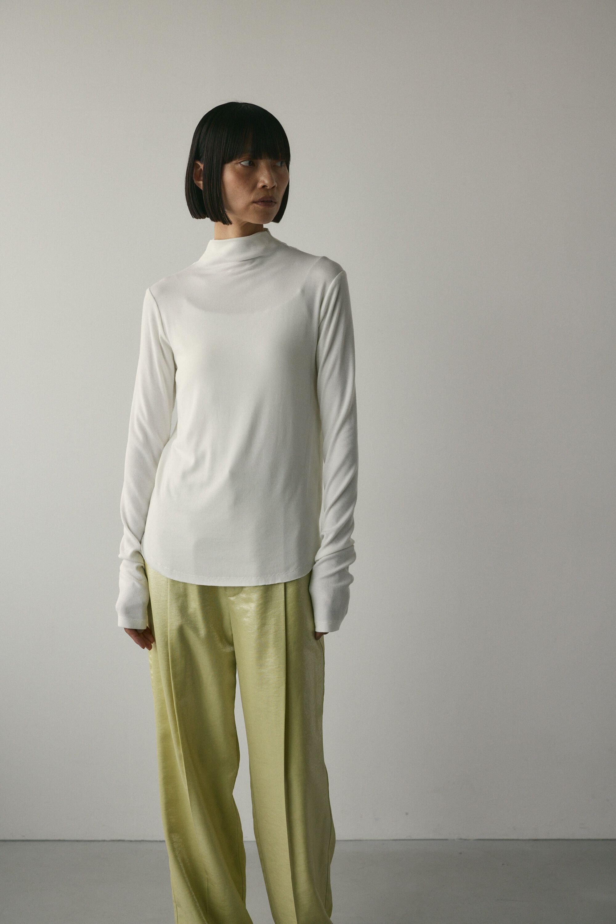 STYLEMIXER「ソフトリブハイネックトップ」|Tシャツ・カットソー|