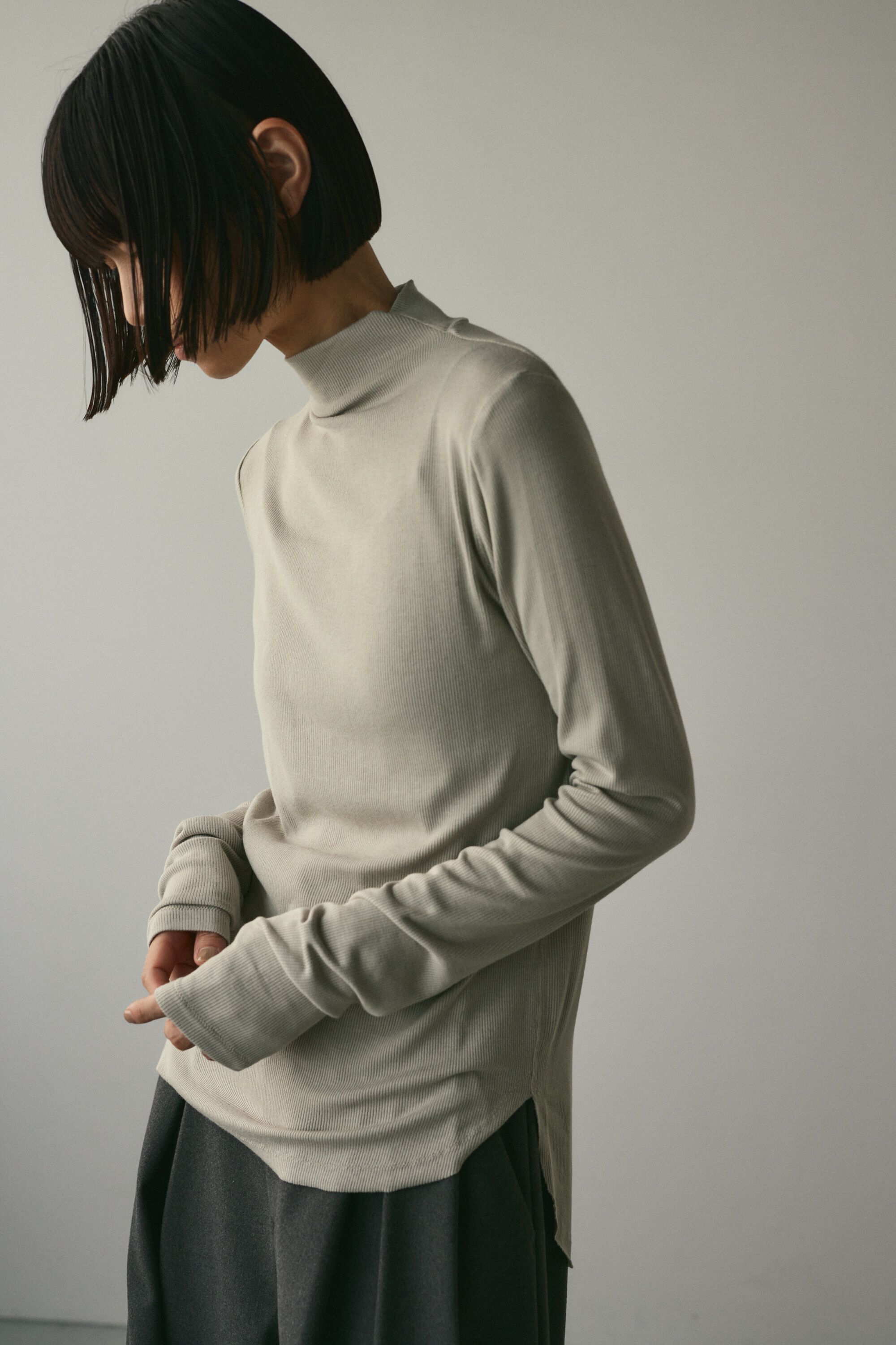 STYLEMIXER「ソフトリブハイネックトップ」|Tシャツ・カットソー|