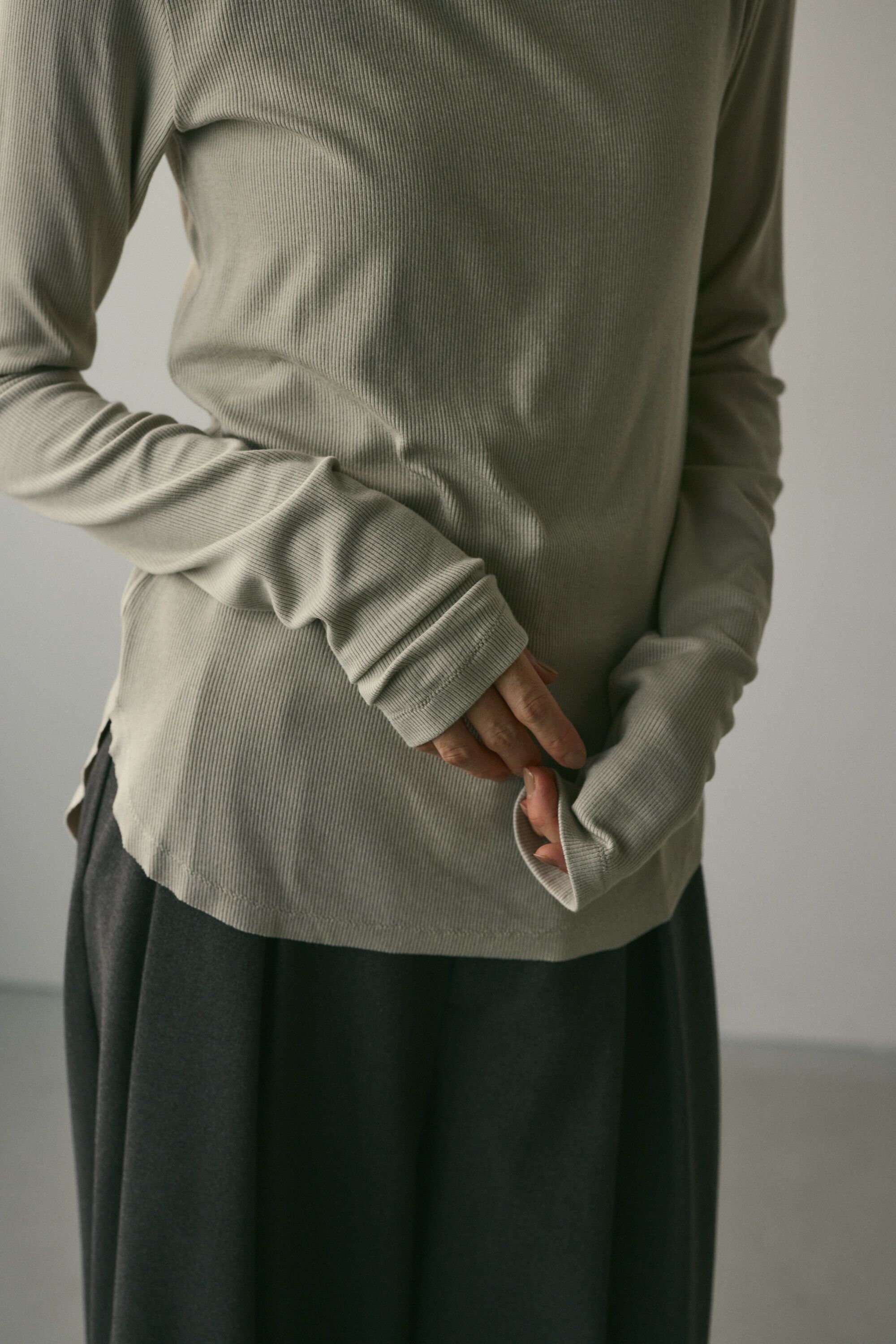 STYLEMIXER「ソフトリブハイネックトップ」|Tシャツ・カットソー|