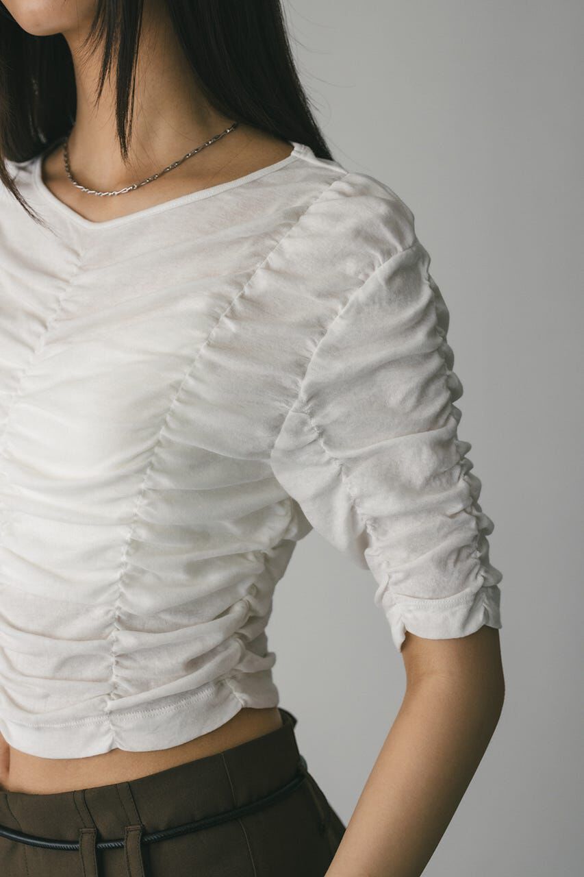 STYLEMIXER「ランダムシャーリングトップ」|Tシャツ・カットソー|