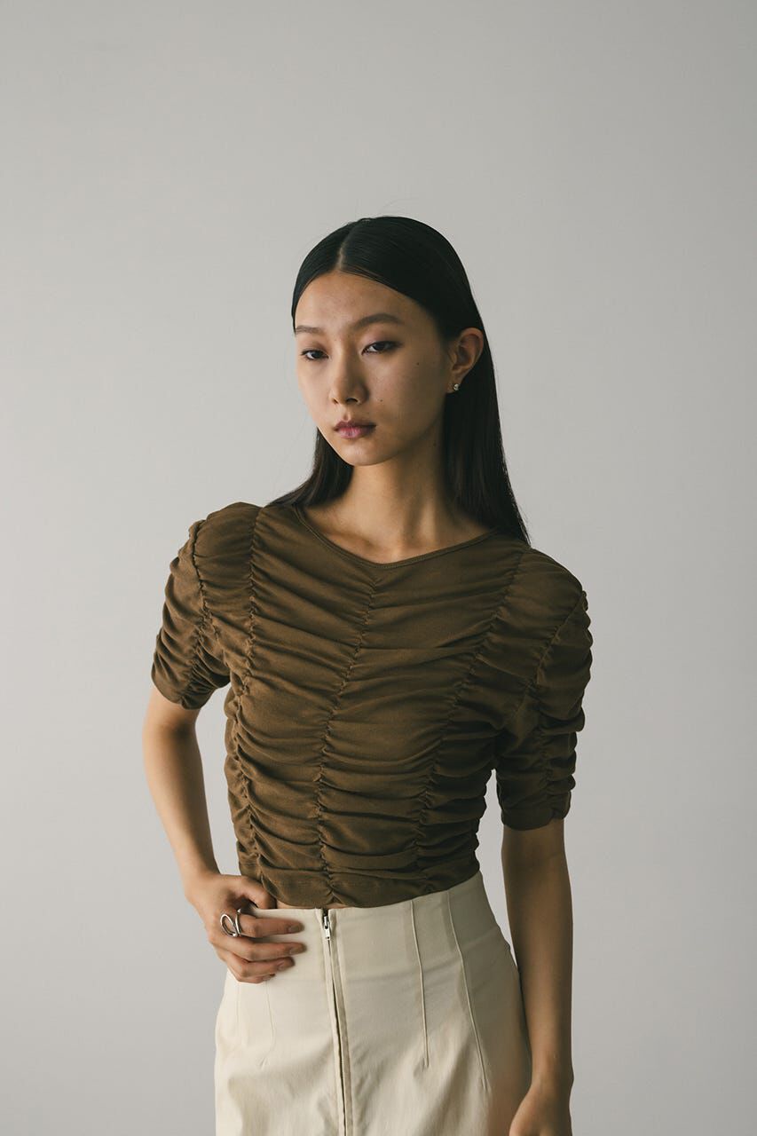 STYLEMIXER「ランダムシャーリングトップ」|Tシャツ・カットソー|